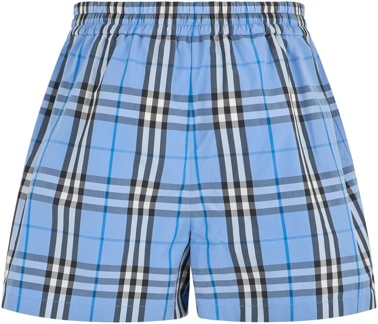 Burberry Plaid shorts Lichtblauw