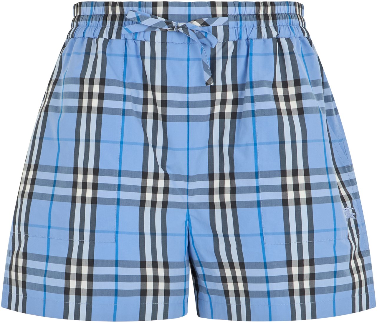 Burberry Plaid shorts Lichtblauw