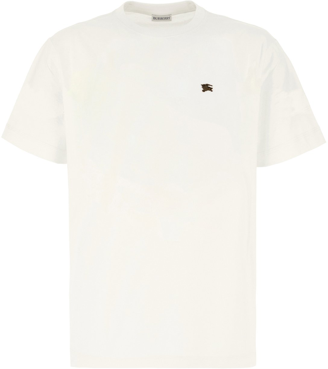 Burberry Burberry Ivory cotton t-shirt Neutraal