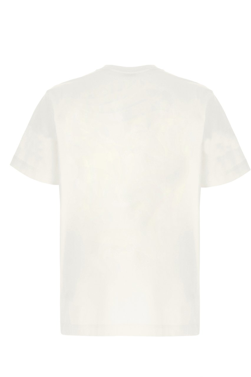 Burberry Burberry Ivory cotton t-shirt Neutraal