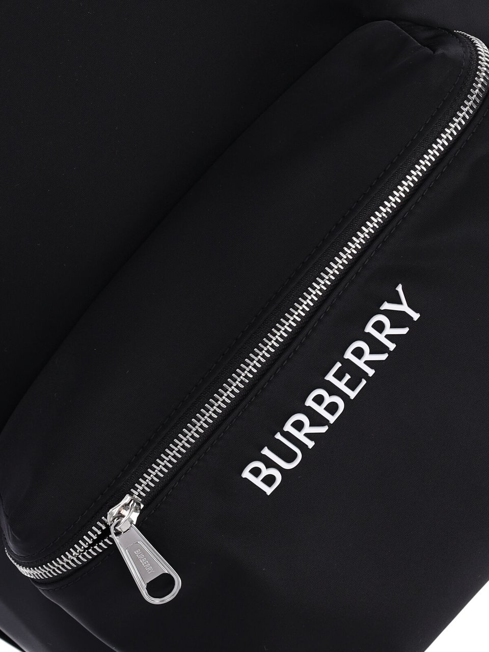 Burberry Black Fabric Logo Backpack Zwart