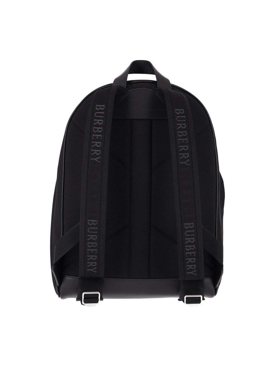 Burberry Black Fabric Logo Backpack Zwart