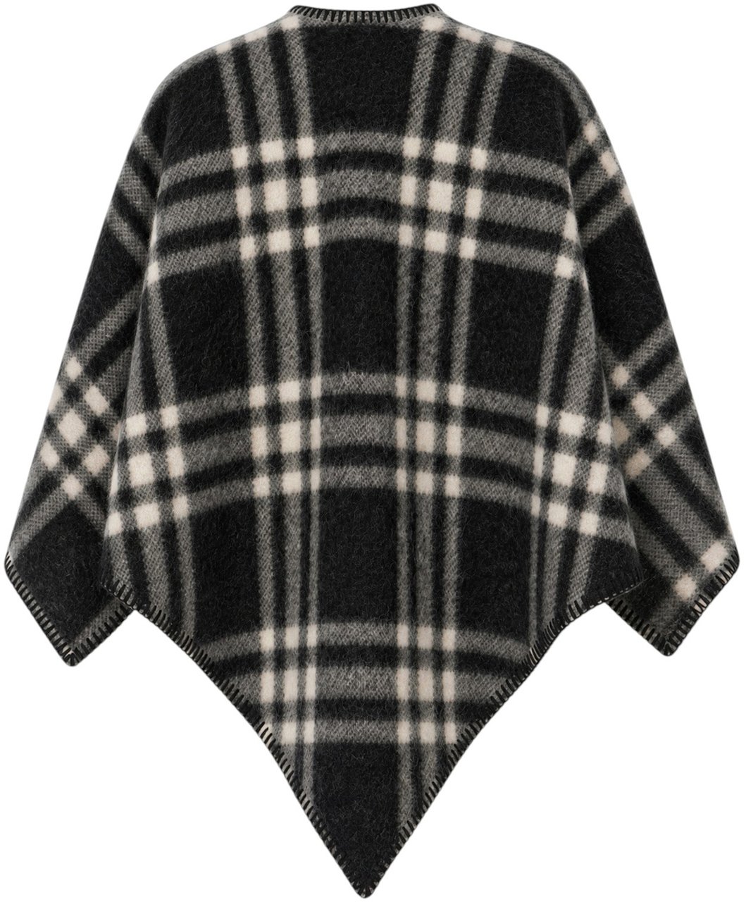 Burberry Embroidered wool cape Divers