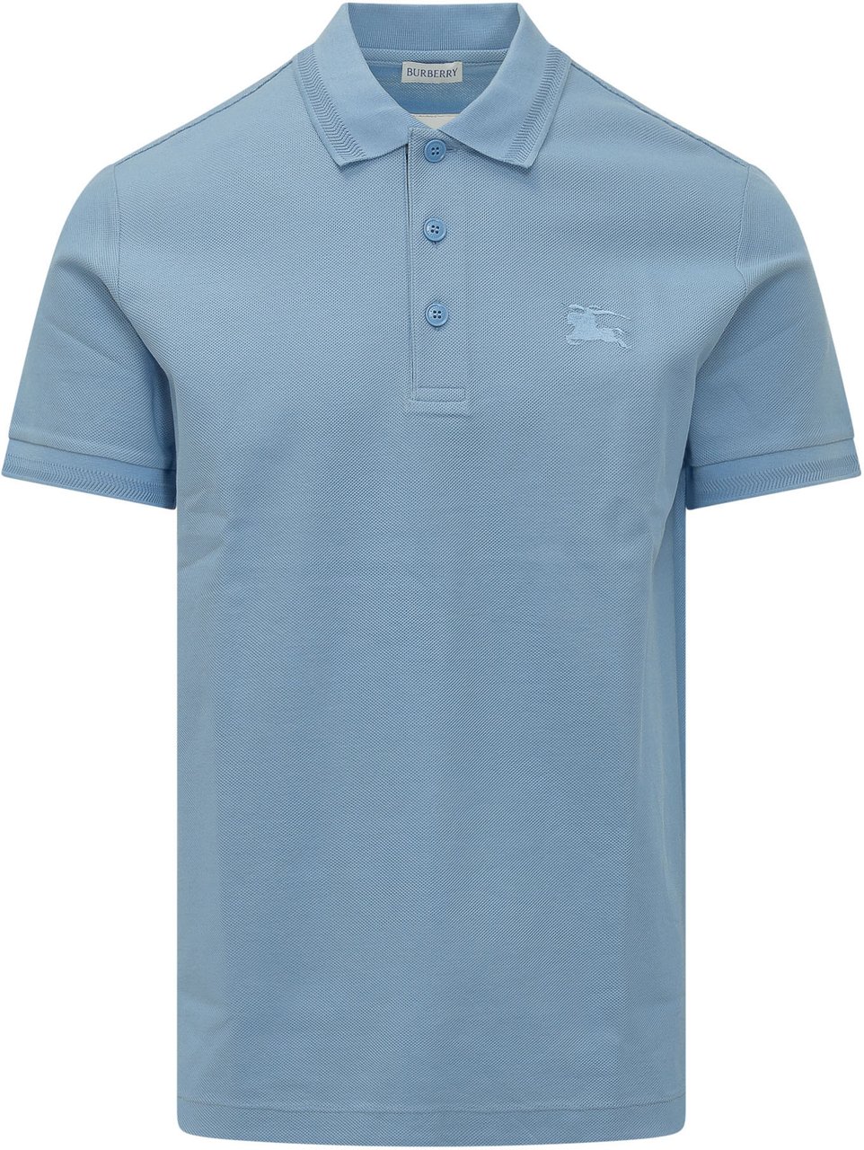 Burberry Polo Eddie EKD a Maniche Corte Lichtblauw