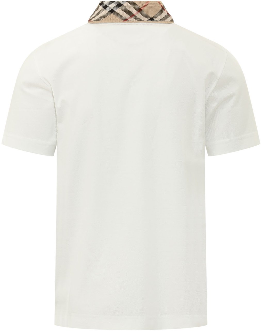 Burberry Polo Evan con Collo Check Wit
