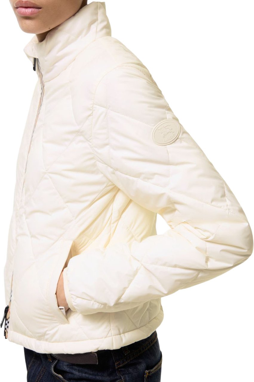 Burberry Coats White Wit