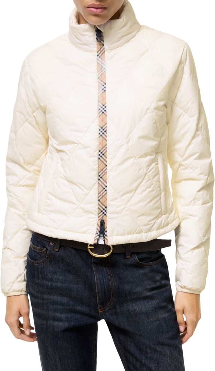 Burberry Coats White Wit