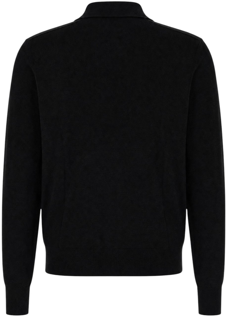 Burberry Black wool cardigan Zwart