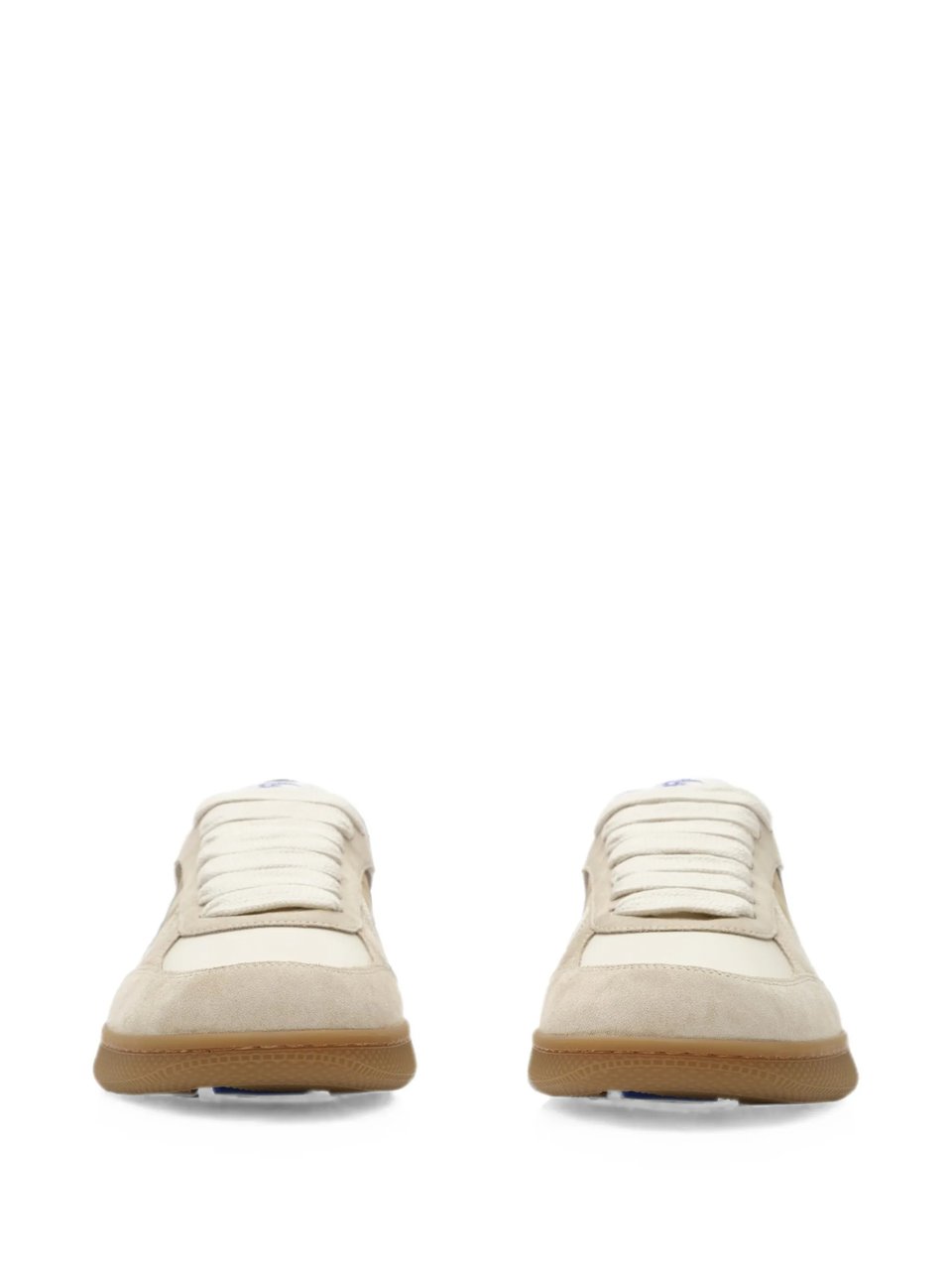 Burberry Low-Top Sneakers with Classic Check and Vintage Accents Bruin