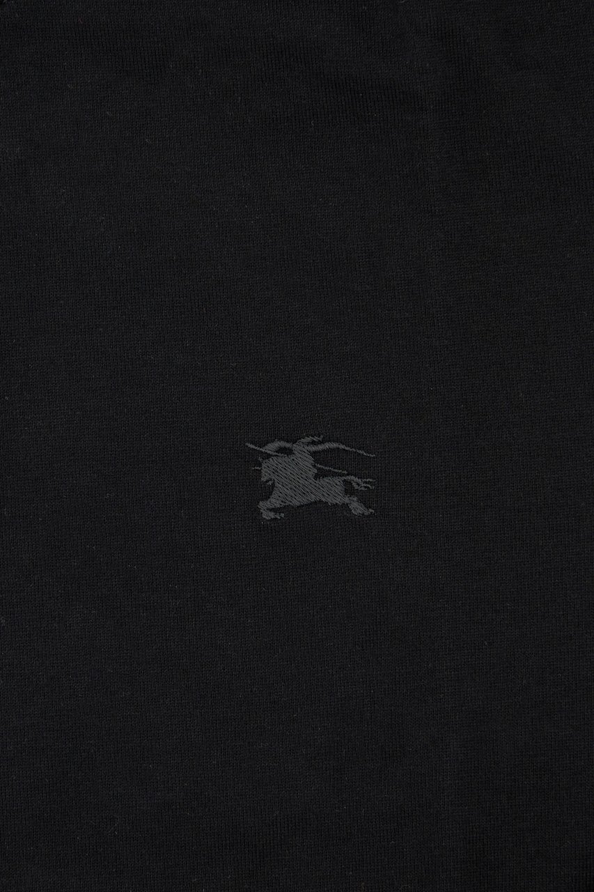 Burberry Black cotton t-shirt Zwart