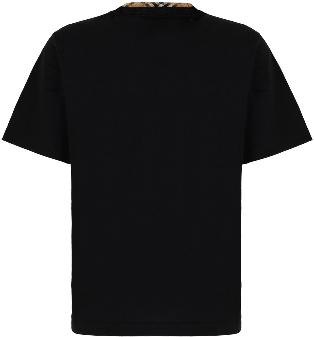 Burberry Black cotton t-shirt Zwart