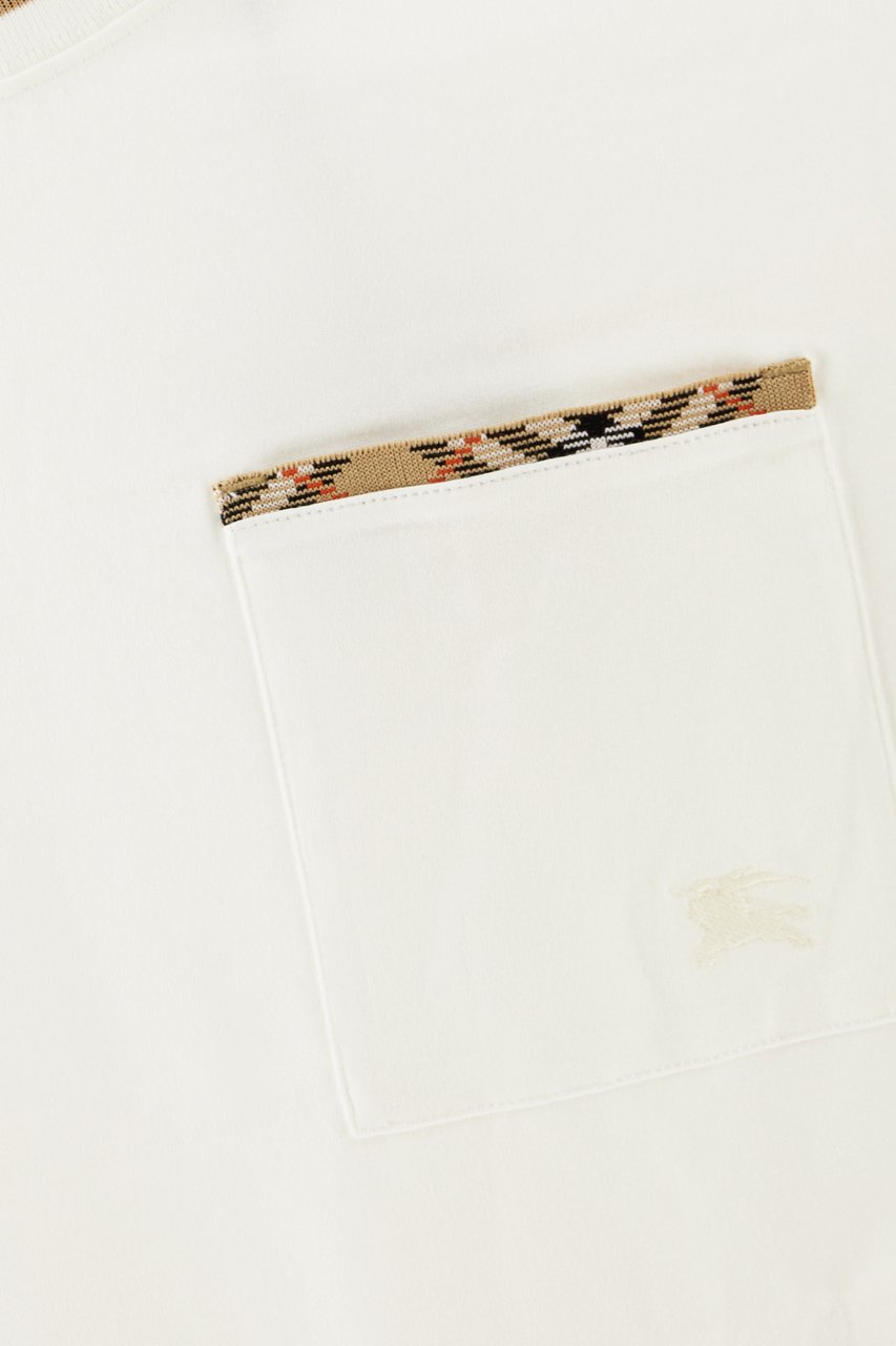 Burberry Ivory cotton t-shirt Wit