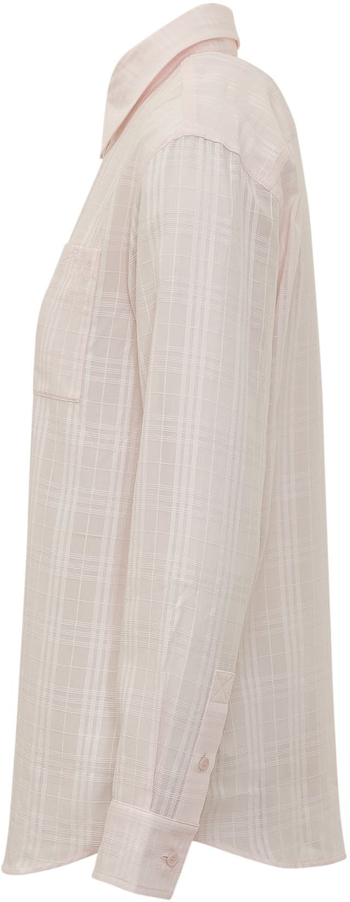 Burberry Camicia Emma a Quadri con Ricamo Logo Roze
