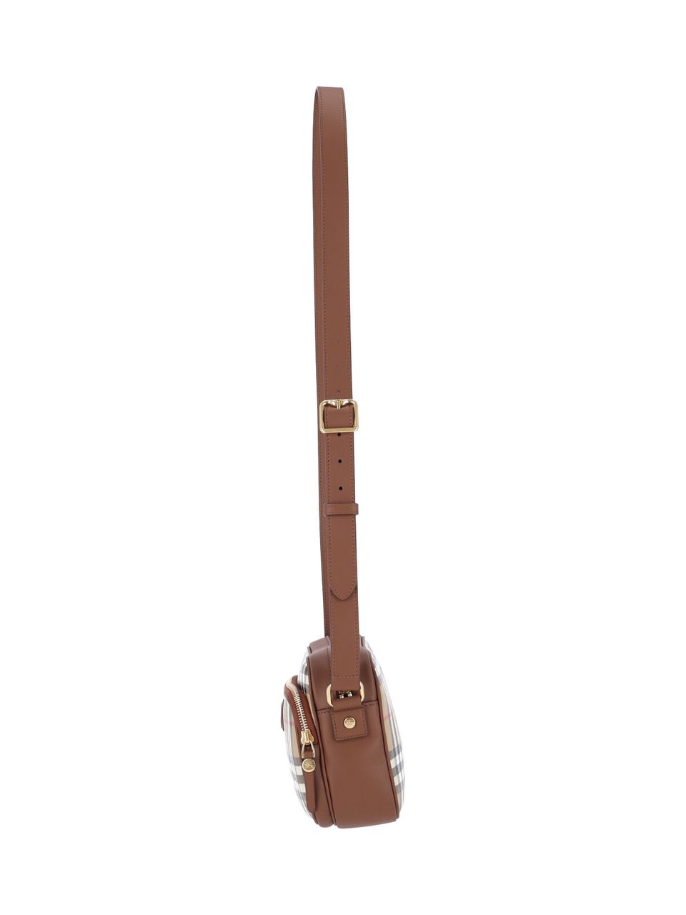 Burberry Beige Canvas Shoulder Bag Neutraal