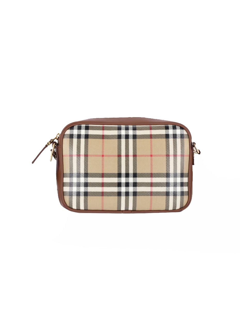 Burberry Beige Canvas Shoulder Bag Neutraal
