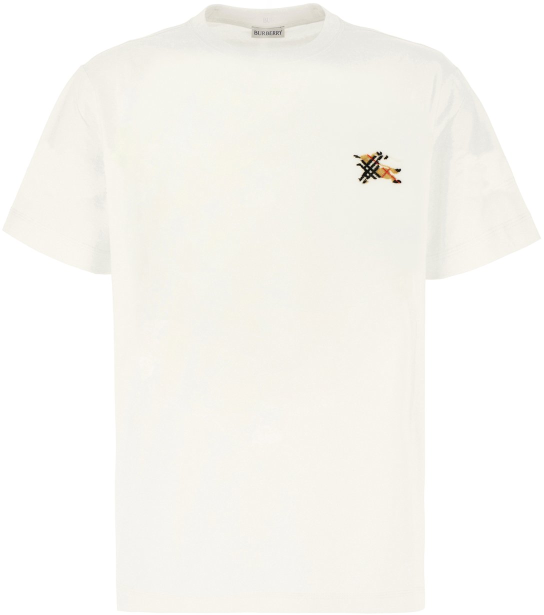 Burberry White cotton t-shirt Wit