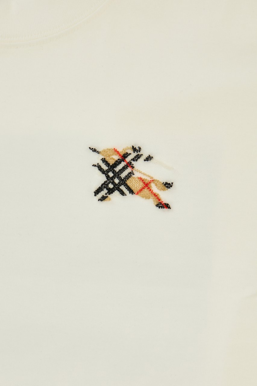 Burberry White cotton t-shirt Wit