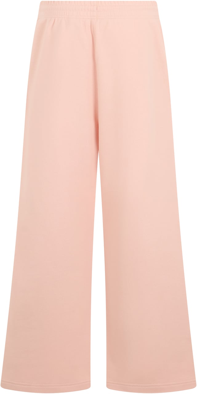 Burberry Cotton sports trousers with logo Roze