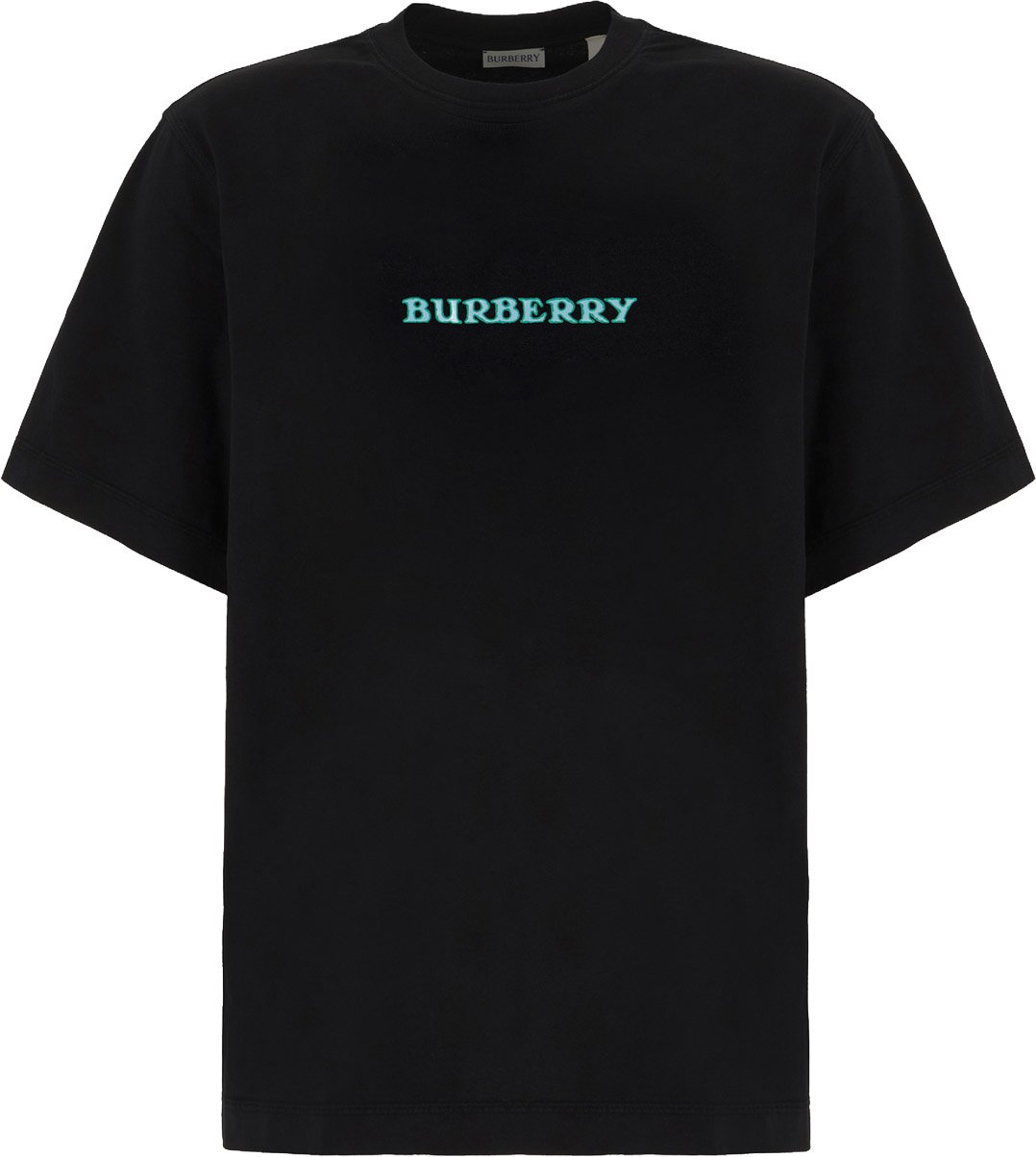 Burberry Black cotton t-shirt Zwart