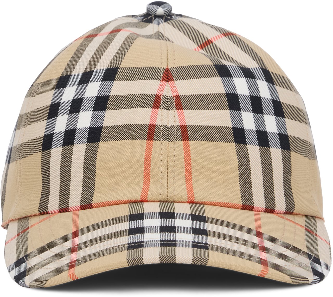 Burberry Tartan Cap with Visor Beige
