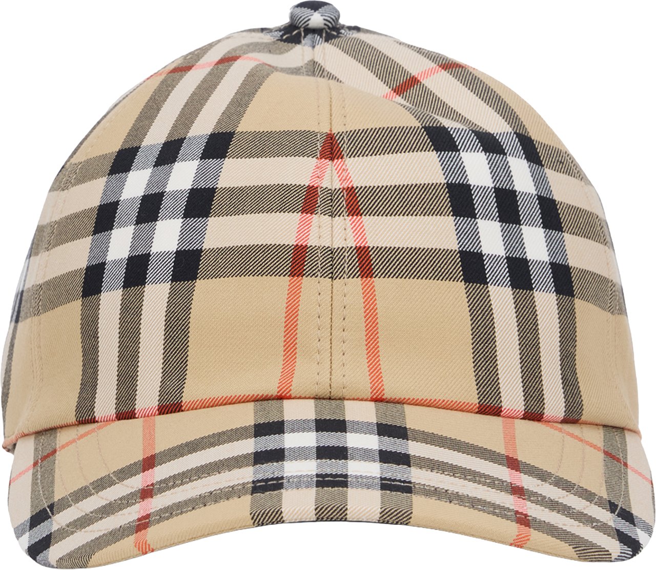 Burberry Tartan Cap with Visor Beige