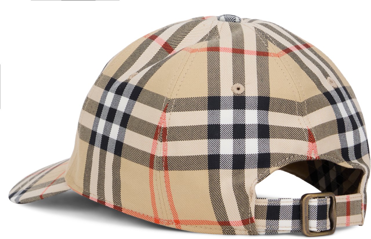 Burberry Tartan Cap with Visor Beige