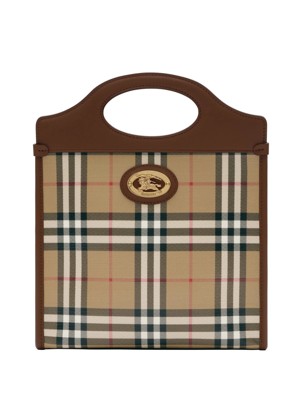 Burberry Pocket Mini Check Handbag Neutraal