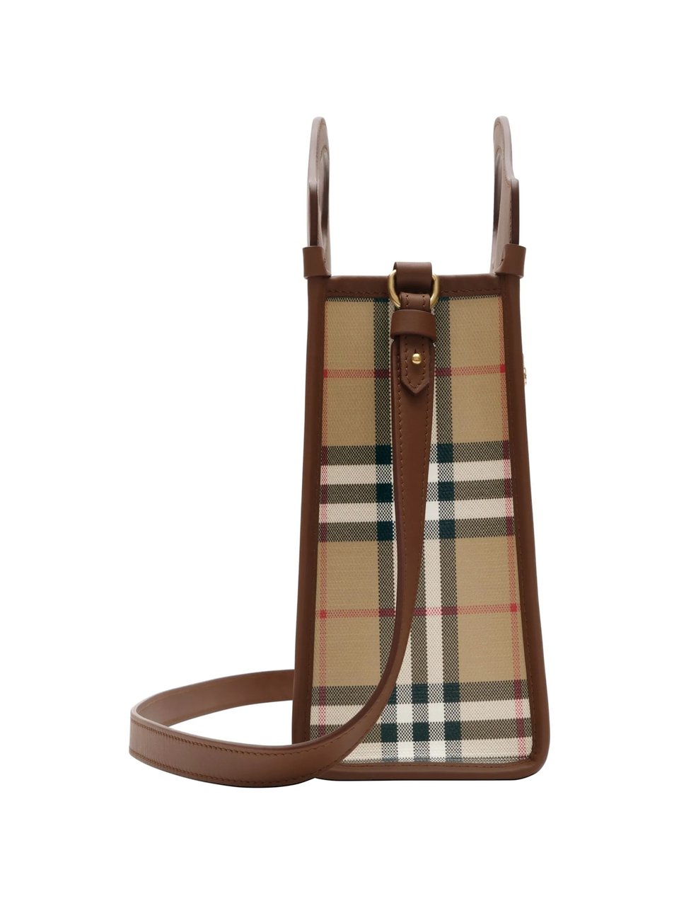 Burberry Pocket Mini Check Handbag Neutraal