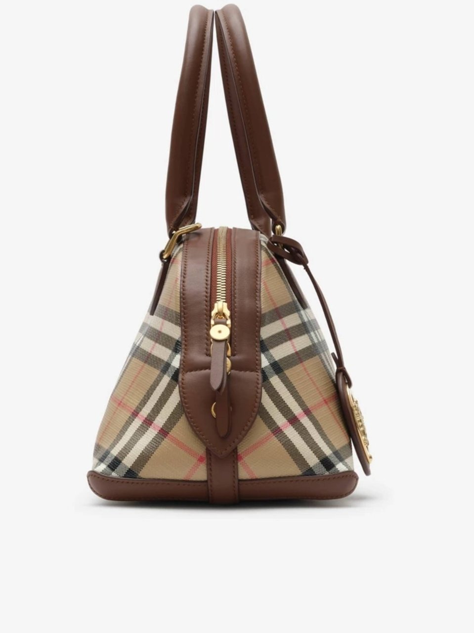 Burberry Primrose Piccola Check Handbag Neutraal