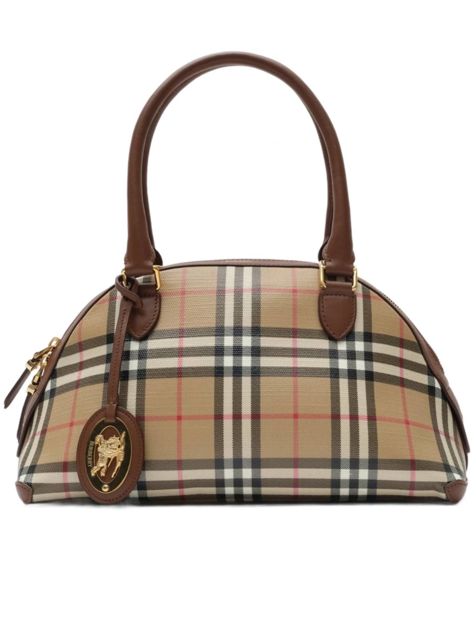 Burberry Primrose Piccola Check Handbag Neutraal