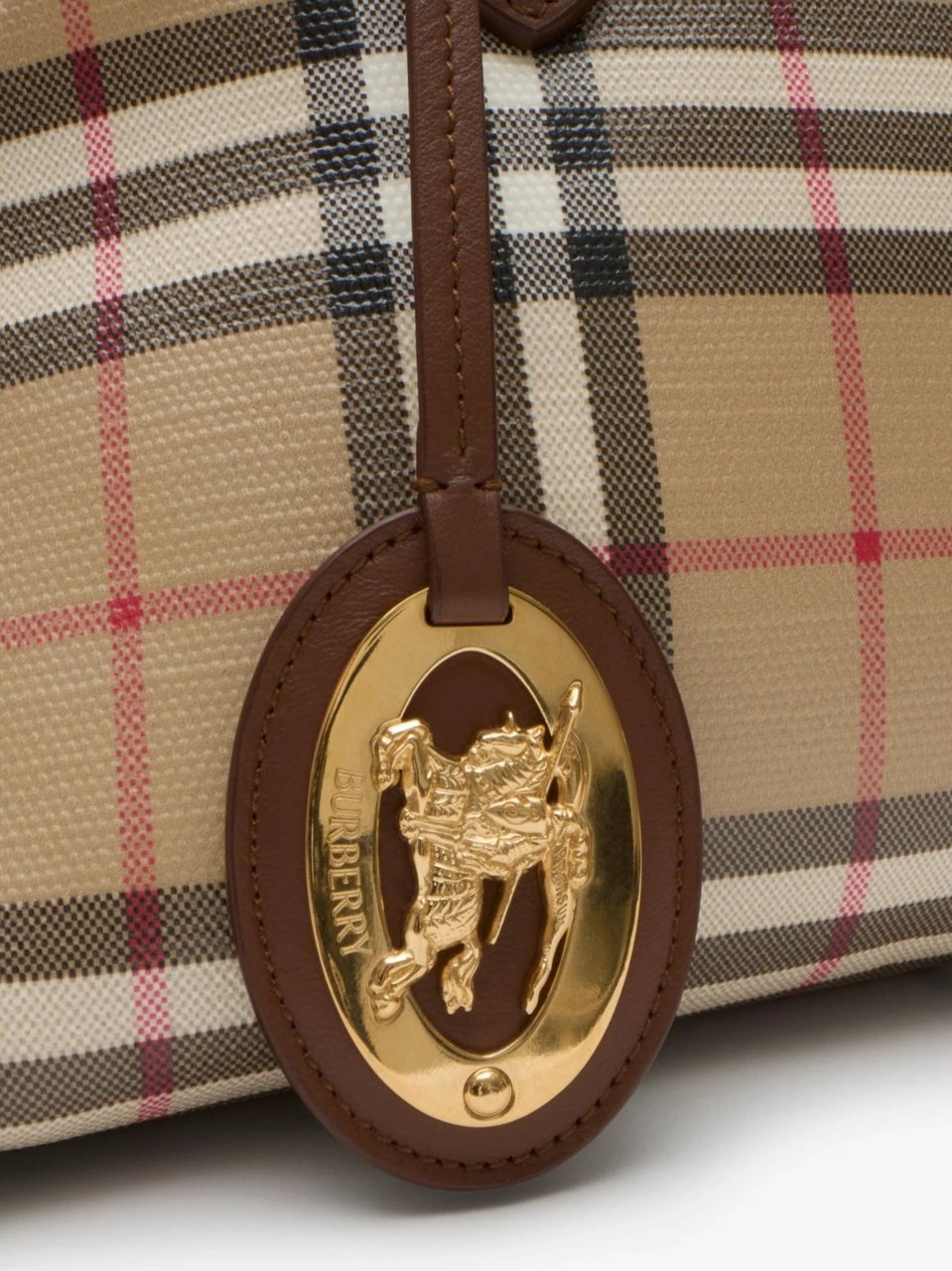 Burberry Primrose Piccola Check Handbag Neutraal