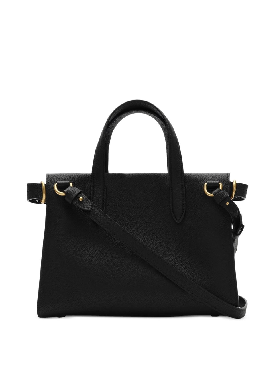 Burberry Structured Tote Bag With Cotswolds Mini Check Accents Zwart