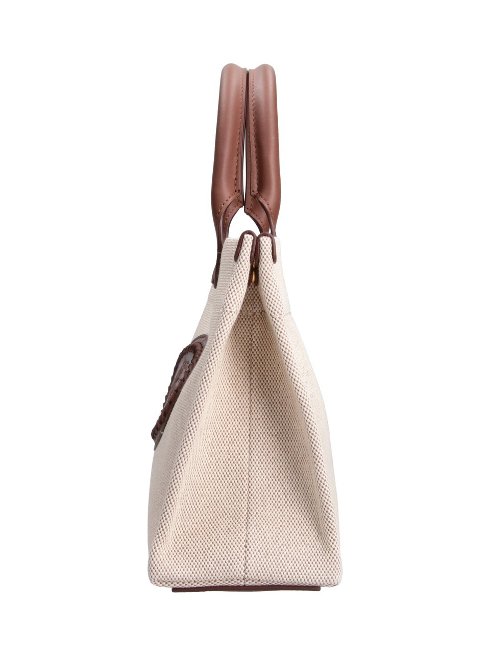 Burberry Beige Cotton Clovelly Tote Bag Neutraal