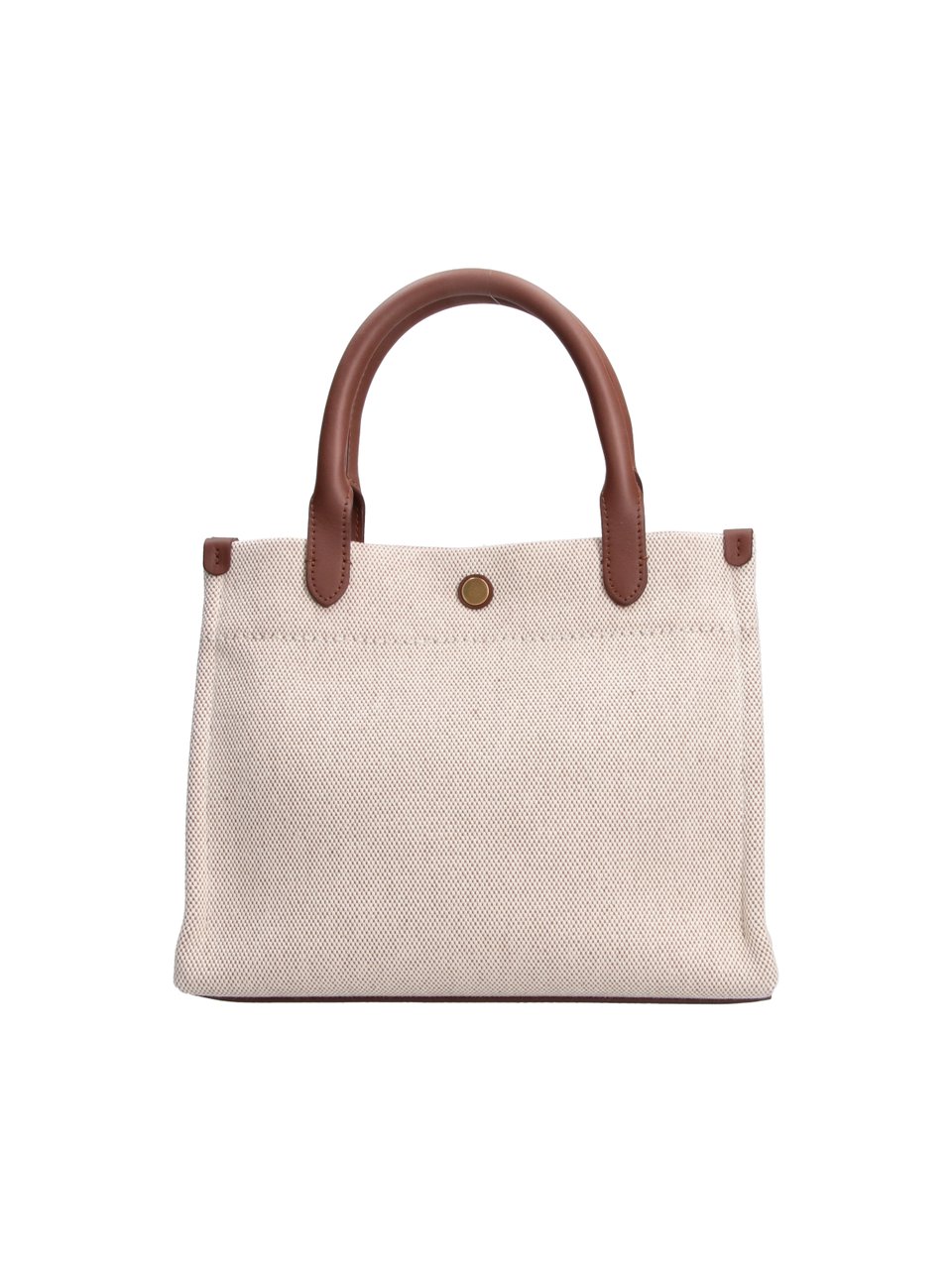 Burberry Beige Cotton Clovelly Tote Bag Neutraal