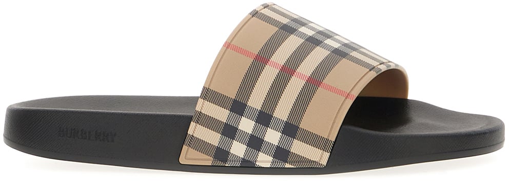 Burberry Black rubber slippers Divers