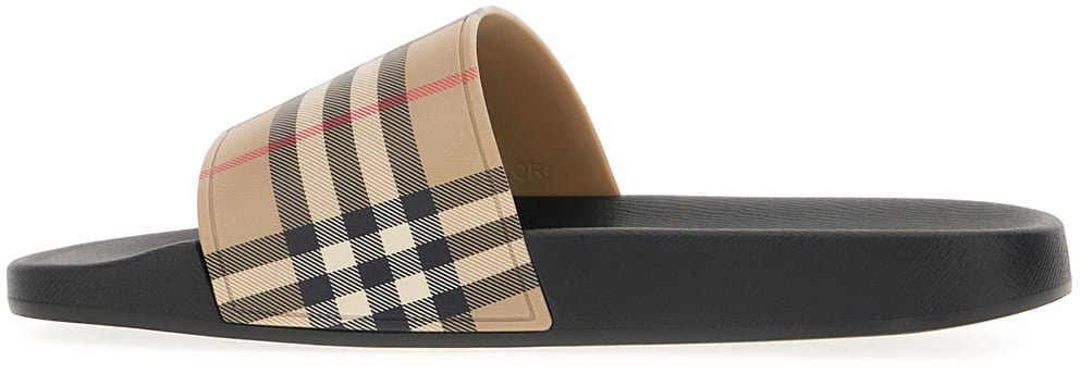 Burberry Black rubber slippers Divers