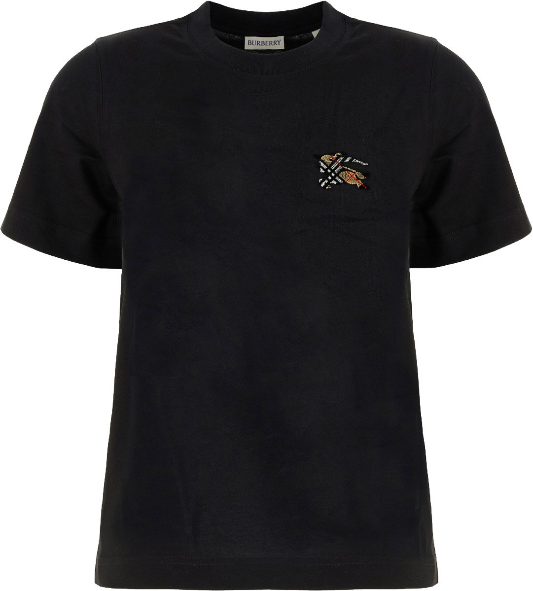 Burberry Black cotton t-shirt Zwart