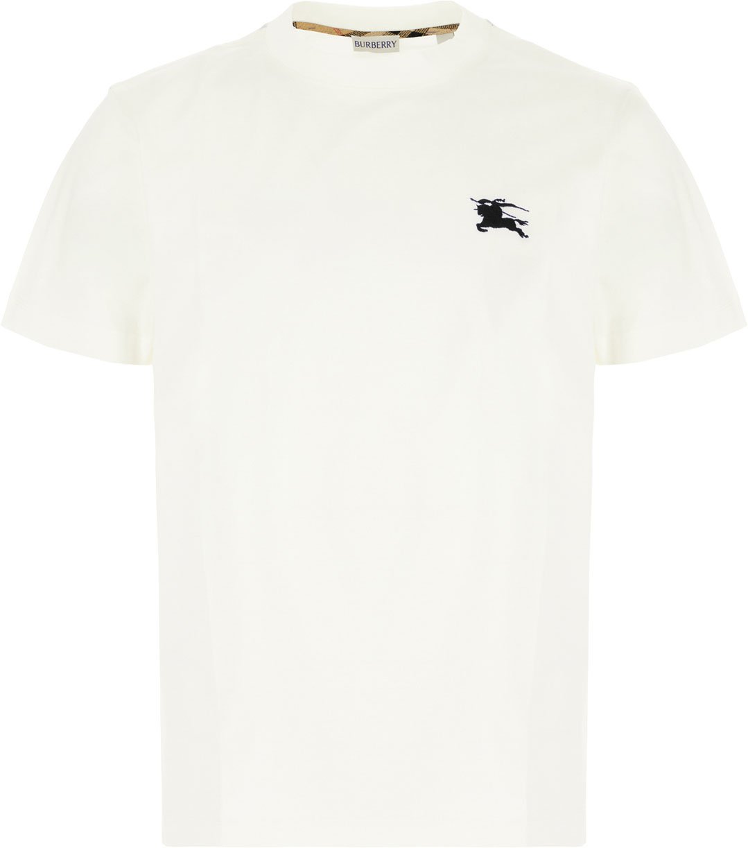 Burberry White cotton t-shirt Wit