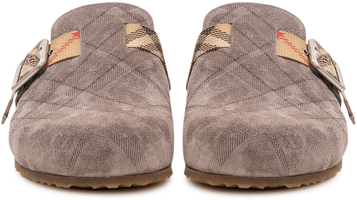 Burberry Sabot Urchin con Fibbia Taupe