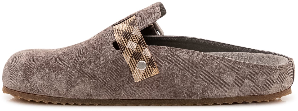 Burberry Sabot Urchin con Fibbia Taupe