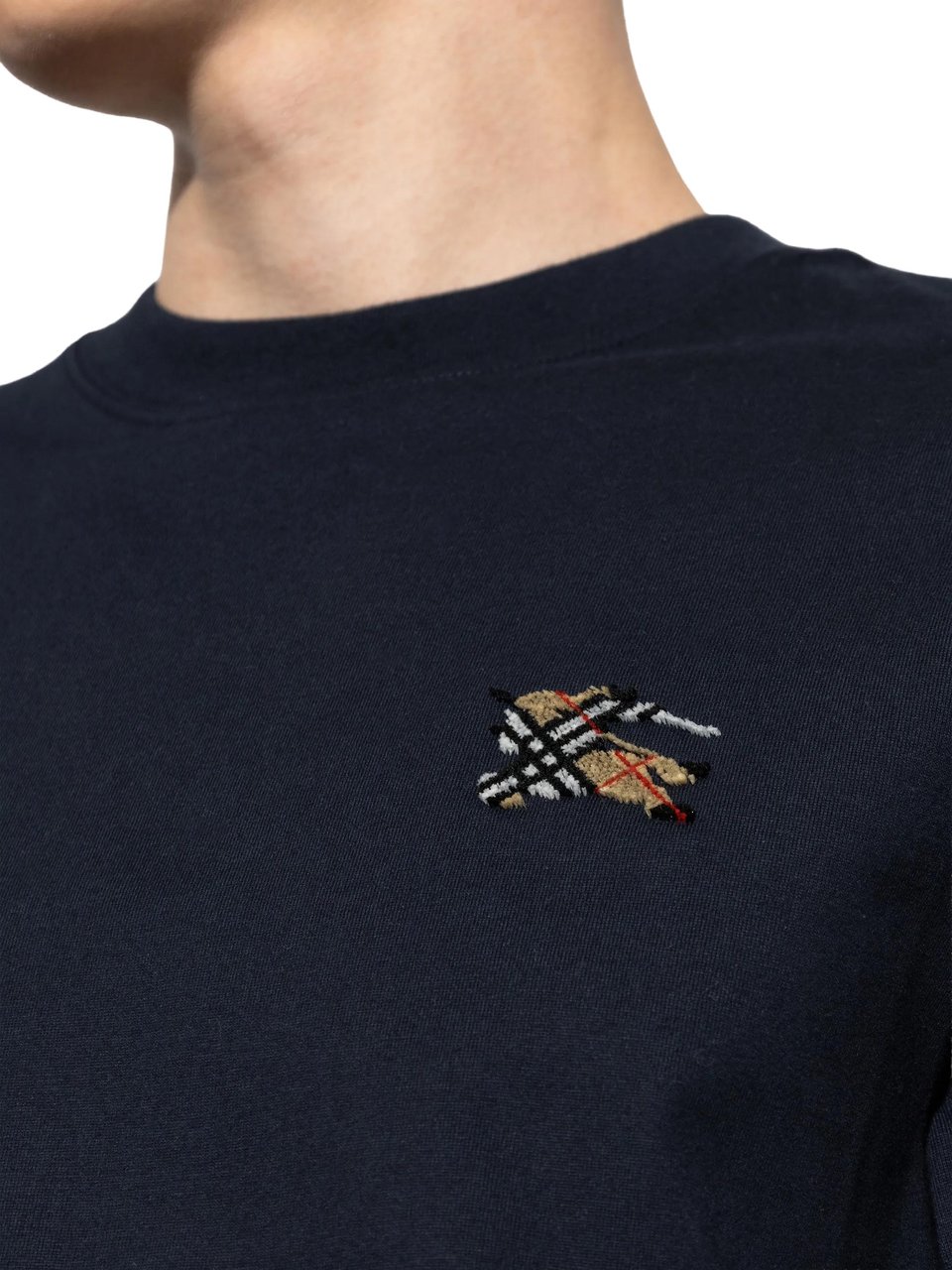 Burberry Navy T-Shirt Seth Top Zwart
