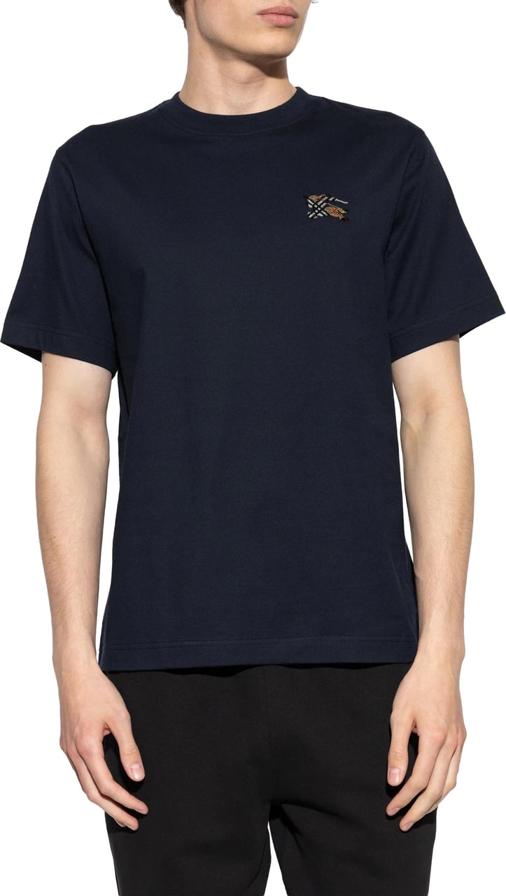 Burberry Navy T-Shirt Seth Top Zwart