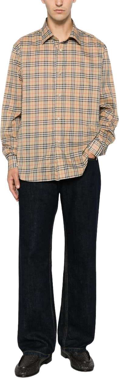 Burberry Shirts Beige Beige
