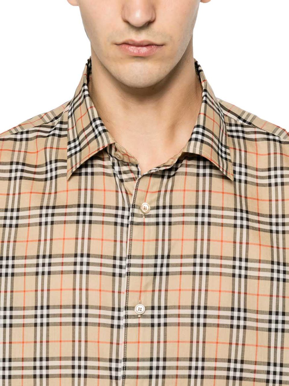 Burberry Shirts Beige Beige