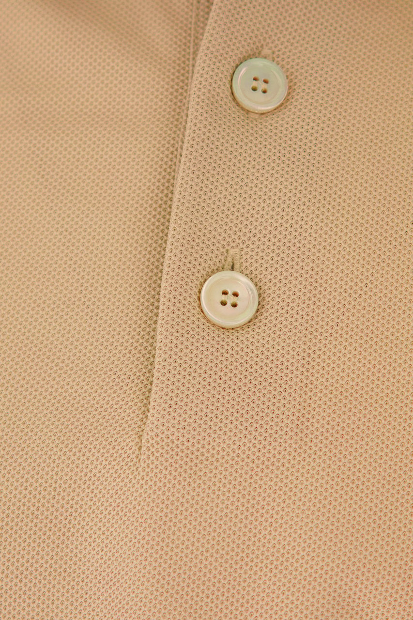 Burberry Beige piquet polo shirt Beige