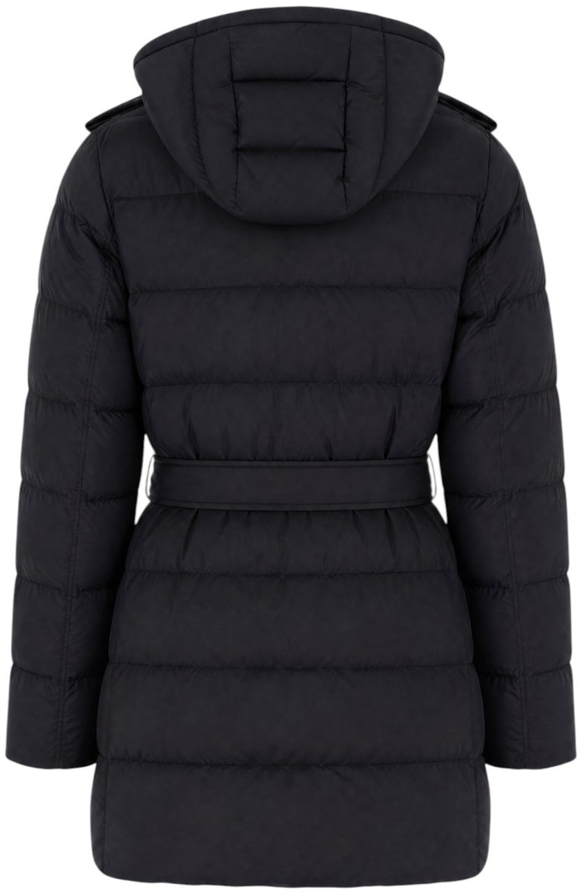 Burberry Black nylon down jacket Zwart