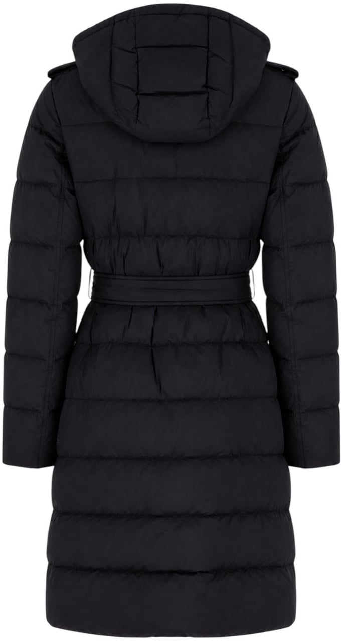 Burberry Black nylon down jacket Zwart