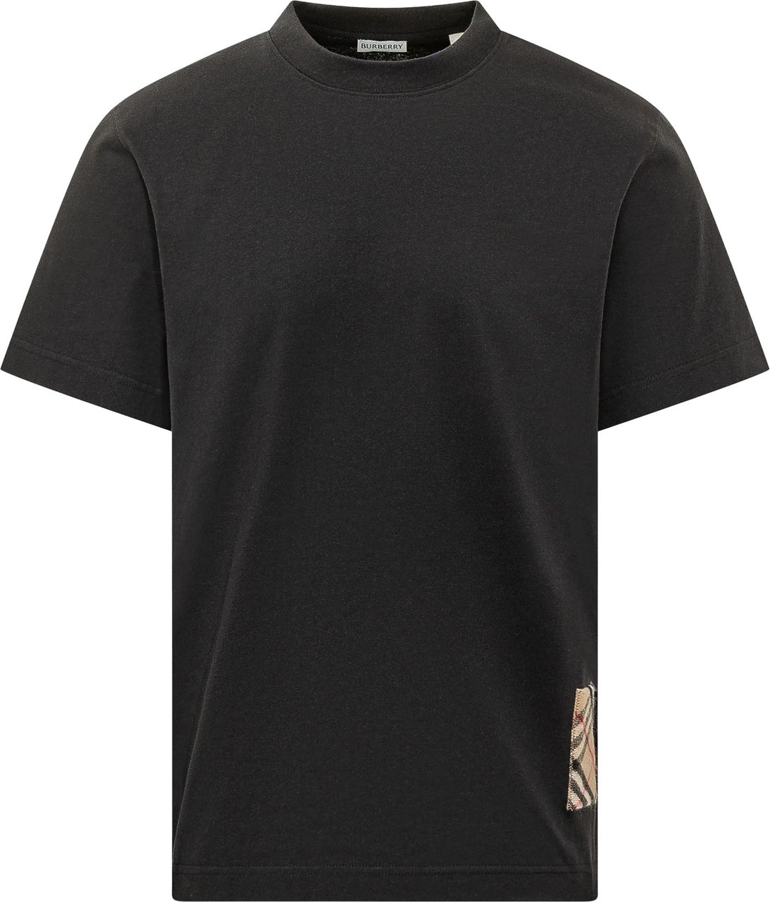 Burberry Seth T-shirt con Inserto Laterale Donkergrijs