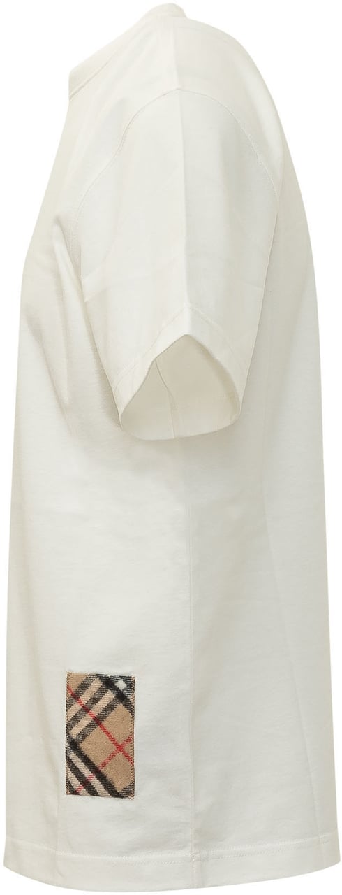 Burberry T-shirt Seth a Maniche Corte Wit
