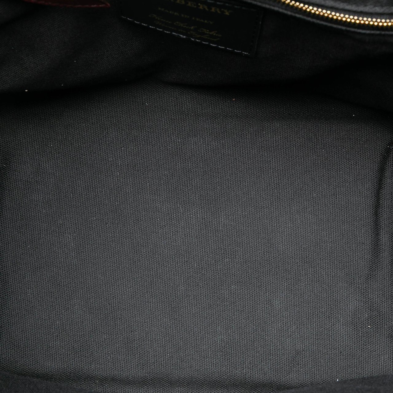 Burberry Grained Calfskin and House Check Canvas Canterbury Tote Paars